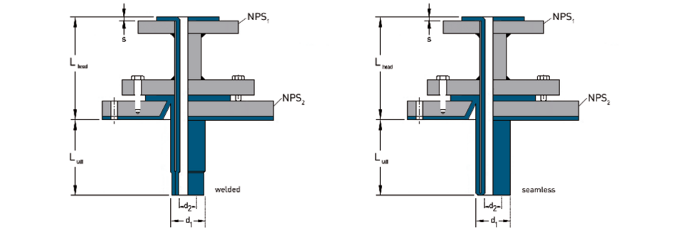 Querschnitt PTFE-ausgekleidete Tauchrohre