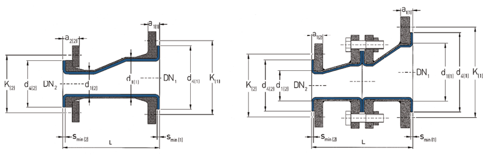 Depending on the nominal size, they are lined with PTFE, PFA, or PP.